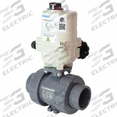 HAYWARD Electrically Actuated Two-Way Ball Valve: 2 in, CPVC, 120V AC, 250 psi Max. Pressure (CWP) (MPN HRSTBH220STE). Key specifications — Brand: HAYWARD; Actuator Features: Auxiliary Limit Switch.