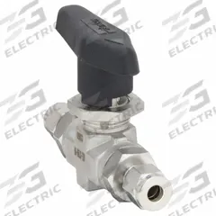 PARKER Manual Two-Way Ball Valve: 1/4 in, 316 Stainless Steel, Straight, Sweat x Sweat, Three-Piece (MPN 4A-B6LJ2-SSP). Key specifications — Brand: PARKER; Handle: Lever.