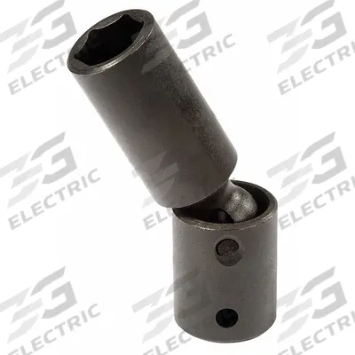 PROTO Flex Impact Socket: 14 mm Socket Size, 6-Point, Deep, Black Oxide, Not Tether Capable - 1/2" Drive Metric Flex Impact Sockets