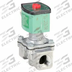 REDHAT Solenoid Valve: 2-Way, Normally Open, 3/4 in Pipe Size, 110V AC/120V AC, High Flow, NBR Seal (MPN 8215G033). Key specifications — Brand: REDHAT; Pipe Size: 3/4 in; Voltage: 110V AC.
