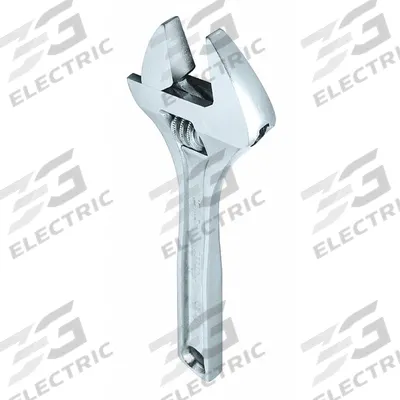 PROTO Adjustable Wrench: Alloy Steel, Chrome, 10 in Overall Lg, 1 3/8 in Jaw Capacity - General Purpose Adjustable Wrenches