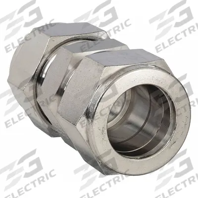 PARKER Compression Fitting Union: 3/4 in OD x 3/4 in OD Fitting Size - Double-Ferrule Stainless Steel Fittings