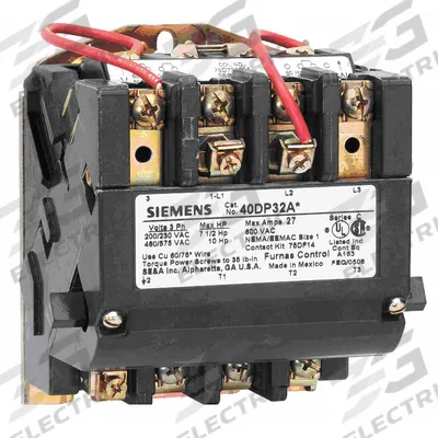 Siemens Magnetic Contactor: Non-Reversing, 3 Poles, NEMA Size 3-1/2, 115 A - Non-Reversing NEMA Contactors