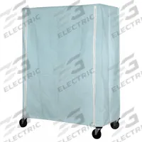 EAGLE GROUP Utility Cart Cover: Blue, Nylon, Zipper, 60 in Wd, 63 in Ht, 18 in Dp (MPN CZC-63-1860-PB). Key specifications — For Use With: DTSC2436S; Brand: EAGLE GROUP.