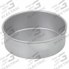 CHICAGO METALLIC Round Cake Pan: Round Cake Pan Pan, Aluminized Steel, Glazed, 8 in Overall Dia (MPN 48025). Key specifications — Bead Closure: Closed Bead; Coating: Glazed; Pan Style: Round Cake Pan; Perforation: Solid; Brand: CHICAGO METALLIC; Color: Silver; Material: Aluminized Steel; NSF Certified: No.