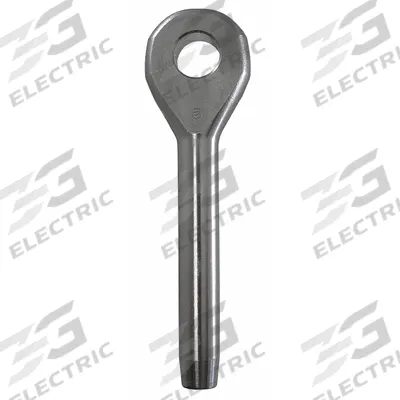LOOS Marine Eye Fitting: 9/32 in Compatible Rope Dia, 1/2 in Swaged Outside Dia - Marine Eye Fittings