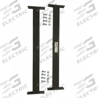 JARKE Center Brace: 33 1/2 in Overall Lg, 3 in x 11 in, 13 ga, Steel - Medium-Duty Keyhole-Slot Cantilever Rack Braces