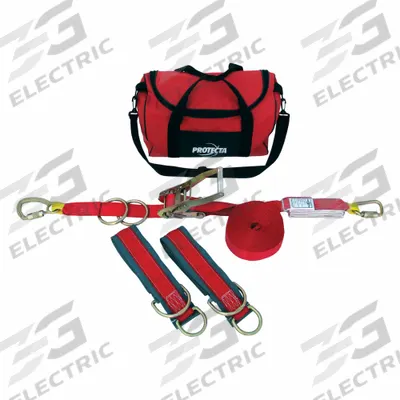 3M PROTECTA Horizontal Lifeline: 60 ft Lifeline Lg, Reusable, Anchor Lifeline - Reusable Horizontal Lifelines for Installed Anchor Points