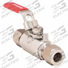 HAM-LET Manual Two-Way Ball Valve: 1 in, 316 Stainless Steel, Straight, Sweat x Sweat, Two-Piece (MPN H-700-SS-L-1-T-LD). Key specifications — Brand: HAM-LET; Handle: Locking Lever.