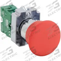 DAYTON Mushroom Head Push Button: Non-Illuminated, Mushroom Head Profile, Metallic, 22 mm, 1NO (MPN 32UK34). Key specifications — Brand: DAYTON; Action: Momentary; Series: Dayton; Push Button Material Type: Metallic.