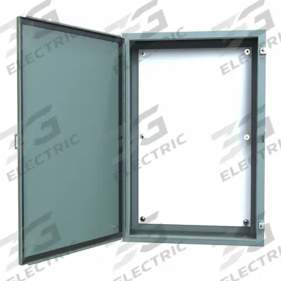 HAMMOND Electrical Enclosure: Steel, 36 in x 24 in x 10 in, NEMA 12/13, w/Panel - Steel Dust-Tight Enclosures
