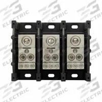 BUSSMANN Power Distribution Block: Open, Lug, Lug, 6 AWG – 350 kcmil For Line Side Wire Sizes (MPN 16332-3). Key specifications — attr1361688: Surface; attr1308686: BUSSMANN; attr1361672: Copper.