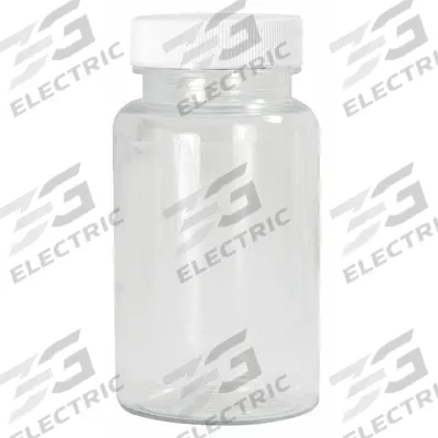 QORPAK Wide Mouth Bottle: PET, 500 mL, 16.9 fl oz, Closure Included, Colorless - PET Wide Mouth Round Lab Bottles