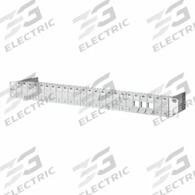 METZ CONNECT Patch Panel: Rack, ABS, 24 Ports - Voice & Data Housings, Panels & Connector Components