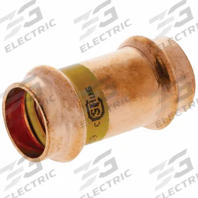 NIBCO Crimp Coupling Fitting: Straight - Gas Copper & Bronze Press Tube Fittings
