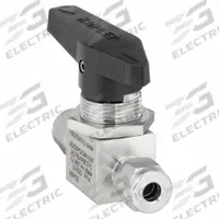 HAM-LET Manual Two-Way Ball Valve: 1/4 in, Stainless Steel, Straight, Compression x Compression (MPN H-800M-SS-L-6MM). Key specifications — Brand: HAM-LET; Handle: Lever.