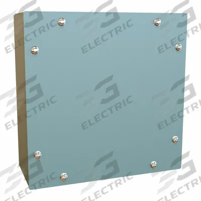 HAMMOND Junction Box: Steel, 8 in x 6 in x 4 in, NEMA 12/3/4, Solid Cover - Steel Washdown Enclosures