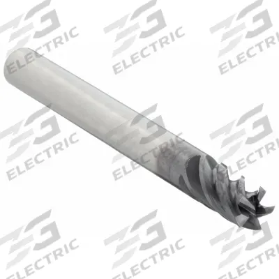 WIDIA HANITA Square End Mill: Carbide, AlTiN Coated, 5 Flute, 3/16" Mill Dia, 9/16" LOC - Fast-Cutting Carbide Square End Mills for Stainless Steel & Super Alloys