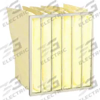 GRAINGER Pocket Air Filter: 24 in x 24 in x 15 in, MERV 14, Yellow, Fiberglass, 6 Pockets (MPN 2JRT7). Key specifications — Display Sell UOM: EA; Brand: GRAINGER; Media Material: Fiberglass; Performance Rating: MERV 14.