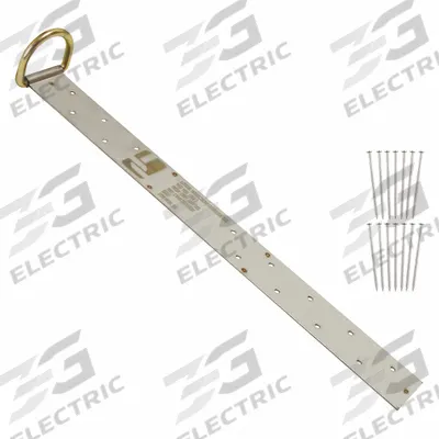 FALLTECH Roof Anchor: 310 lb Capacity, For Wood, Inclined Roofs, Pivot D-Ring, 0 Clamps - Permanent-Installation Anchors for Wood Roofs