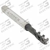 CLEVELAND Spiral Flute Tap: #10-24 UNC, 2B, 3 Flute, Semi-Bottoming Chamfer, TiAlN Coated Cobalt (MPN C89210)