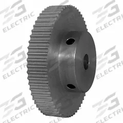 DAYTON Timing Pulley: Modified Curvilinear, Fixed, For GT Timing Belt Section, For 6 mm Belt Wd (MPN 62-3P06-6A4). Key specifications — Brand: DAYTON; Finish: Clear Anodized; For Belt Series: Powerhouse®.