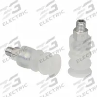 SCHMALZ Vacuum Pad Assembly: Multi-Bellows, 2.5 Folds, M5 Vacuum Port, 13 mm Pad Dia, Clear, 55 A (MPN 10.01.06.00566). Key specifications — attr1019136: 10.01.06.00566; attr1019138: SCHMALZ; attr1019139: 55 A.