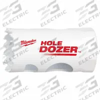 MILWAUKEE Hole Saw: 1 1/8 in Saw Dia., 3.5 Teeth per Inch, 1 5/8 in Max. Cutting Dp, Bi-Metal (MPN 49-56-9611). Key specifications — attr1098070: 3.5; attr1098087: MILWAUKEE; attr1098073: 1/2"-20.
