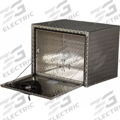 BUYERS PRODUCTS Underbody Truck Box: Underbody Truck Box, Single Drop-Down Door Door, Silver - Single Drop-Down Door Boxes