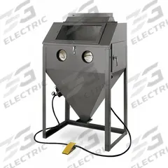 ECONOLINE Abrasive Blast Cabinet: Siphon Feed, 36 in W x 24 in D Work Area, 12 cfm (MPN 101694G-A). Key specifications — attr952399: ECONOLINE; attr978098: Foot Pedal; attr978092: Top Door; attr978085: 12 cfm.