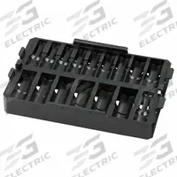 MILWAUKEE PACKOUT Socket Tray: 8 1/16 in W x 12 in D x 1 7/16 in H, Plastic, Black (MPN 49-66-6833). Key specifications — attr1120253: MILWAUKEE; attr1120340: Plastic; attr1120341: Black.