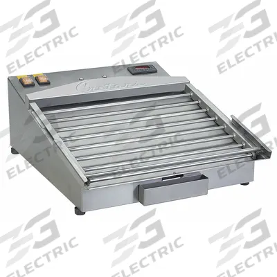 CRETORS Slanted Hot Dog Roller Grill: Up to 24 Hot Dogs, 18 in Cooking Surface Wd - Hot Dog Rollers