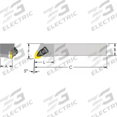 ULTRA-DEX USA Indexable Turning and Profiling Tool Holder: DWLNR 16-4D (MPN 974-000-023). Key specifications — attr257703: DWLNR 16-4D.