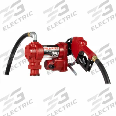 FILL-RITE Electric Drum Pump: 15 gpm Max. Flow Rate, 115 V AC, 1/6 hp HP - Bung-Mount AC-Powered Fuel Transfer Pumps