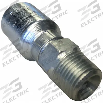 AEROQUIP Crimp Hose Fitting: Carbon Steel, Straight, -4 For Hose Dash Size, Male x Female - Aeroquip Crimp Hydraulic Hose Fittings with JIC Connection