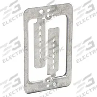 NVENT CADDY Communication Mounting Bracket: Steel, Silver, For 1 Gangs, 2.5 in Overall Wd (MPN MPLS). Key specifications — Brand: NVENT CADDY; For Number of Gangs: 1; Accessory Type: Low-Voltage Mounting Plate; Color: Silver; Material: Steel.