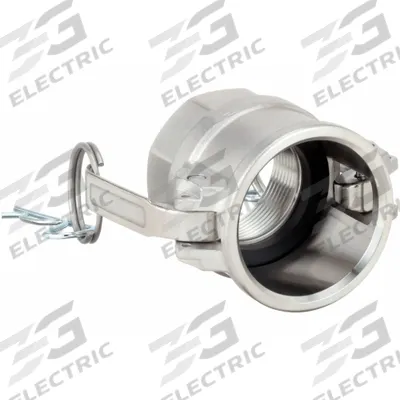 APPROVED VENDOR Cam and Groove Coupling: 3 in Coupling Size, 3 in -8 Thread Size, 3 13/32 in Overall Lg - Type D Stainless Steel Cam & Groove Fittings