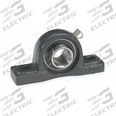 Dayton Pillow Block Bearing: 5/8 in Bore, Cast Iron, Set Screws, 1 5/16 in Shaft Ht - General Purpose Pillow Block Ball Bearings