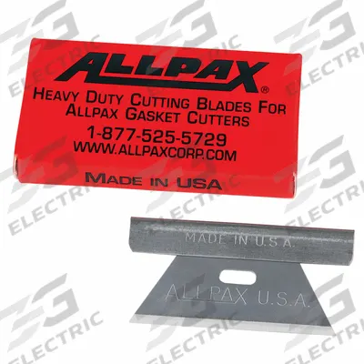 ALLPAX Utility Blade: 1 19/32 in Blade Lg, 13/16 in Blade Wd, 0.09 in Blade Thick - Straight-Edge Standard-Tip Replacement Utility Blades