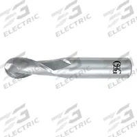 OSG Ball End Mill: Carbide, 2 Flute, 0.5 mm Mill Dia, 1.5 mm LOC, 39 mm OAL (MPN 402-0197-BN)