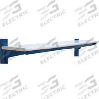 BENCHPRO Upper Shelf: 120 in Overall Wd, 12 in Overall Dp, White, Steel, Includes Mounting Hardware (MPN TS12120). Key specifications — Includes Mounting Hardware: Yes; Color: White.