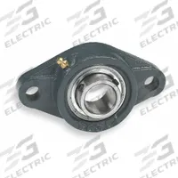 DAYTON 2 Bolt Flange Bearing: Radial Ball, 1 1/8 in Bore, Cast Iron, Set Screws, 5 9/16 in Lg (MPN 3FCV4). Key specifications — Bore Type: Cylindrical; Brand: DAYTON; Lubricant Material: NLGI #2 Equivalent; Mounting Bolt Size: 7/16 in; Split Housing: Not Split; System of Measurement: Inch.