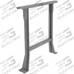 TENNSCO Flared Leg: Fixed Ht, Flared Leg, 3 1/2 in Overall Wd, 30 in Overall Dp, Steel, Gray (MPN L-3230 MED GREY). Key specifications — Brand: TENNSCO; Material: Steel; Includes Mounting Hardware: No.