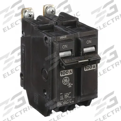 GE Miniature Circuit Breaker: THQB, 100 A, 120/240V AC, Single Phase, 10kA at 120/240V AC - THQB & THHQB Series, Bolt-On GE Miniature Circuit Breakers