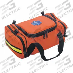 EMI Response Bag: 14 in L x 9 in W x 9 1/2 in D, Nylon, Orange, 11-20 in/21-30 in, 0-10 in/30+ in (MPN 867). Key specifications — Color: Orange; Closure Type: Zipper; Features: Removable Center Section; Brand: EMI.