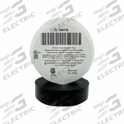 Grainger Electrical Tape: 3/4 in Wd - General Purpose Electrical Tape