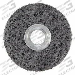 SCOTCH-BRITE Unitized Wheel: 1 in Dia x 1 in W, 3/16 in Arbor Hole, Silicon Carbide, Extra Coarse (MPN 7000120577). Key specifications — Series: CS-UW; Brand: SCOTCH-BRITE.