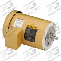 BALDOR General Purpose Motor: C-Face Mount, Totally Enclosed Fan Cooled, 1 1/2 hp, 208-230/460V AC (MPN VEM3550). Key specifications — Brand: BALDOR; Nameplate Voltage @ 60 Hz: 208-230/460V AC; Full Load Current @ 60 Hz: 4-3.8/1.9 A; Nameplate RPM @ 60 Hz: 3,600 RPM; Motor Enclosure: TEFC.
