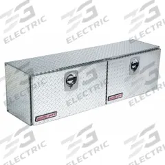WEATHER GUARD Topside Truck Box: Topside Truck Box, Double Drop-Down Doors Lid, D-Handle, Aluminum (MPN 364-0-02). Key specifications — Brand: WEATHER GUARD; Color: Silver; Lock Type: Keyed.