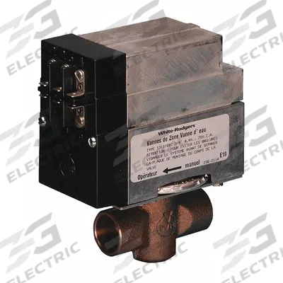WHITE-RODGERS Hydronic Zone Valve: 42.2 Cv Flow Rate, 2-Way, 1 in Female Sweat, Non-Spring Return - 2-Way Sweat Connection Zone Valves